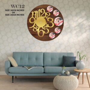 Wooden Wall Clock 12